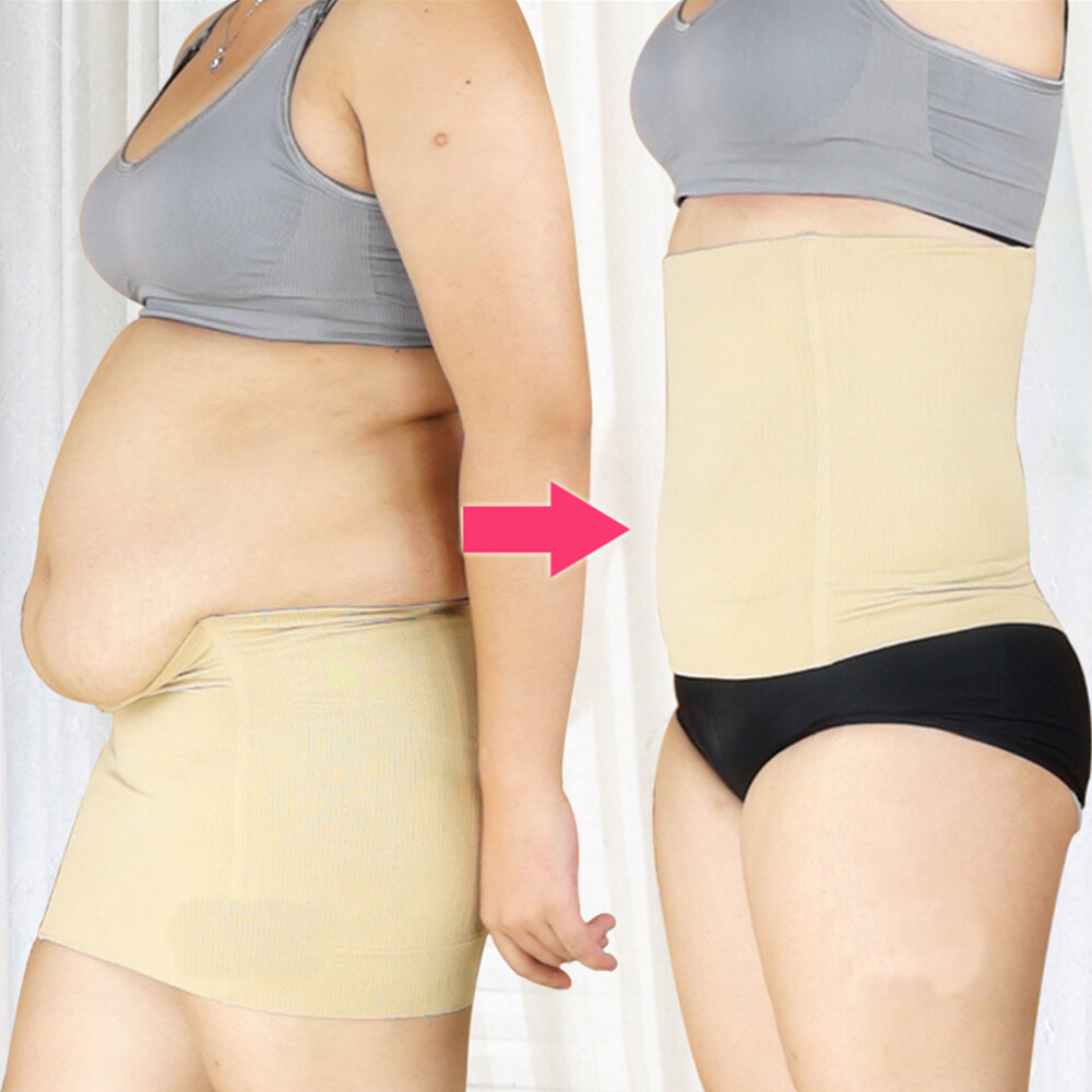 Womens High Waist Body Shaper Postpartum Belly Recovery Girdle Tummy Tuck Belts