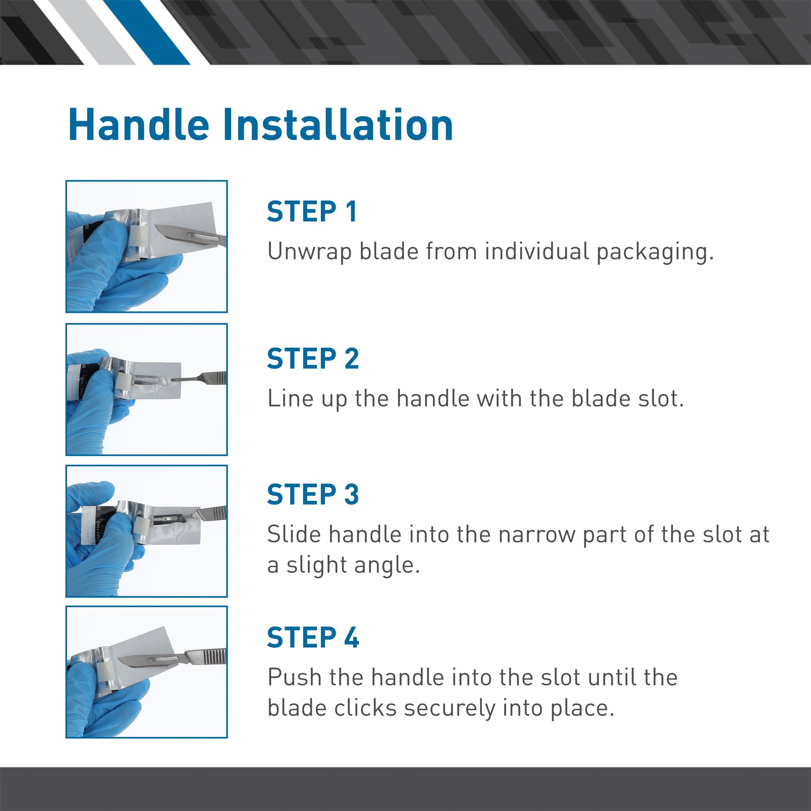BodyMed Surgical Blade #3 Handle for Dermaplaning, Sterile