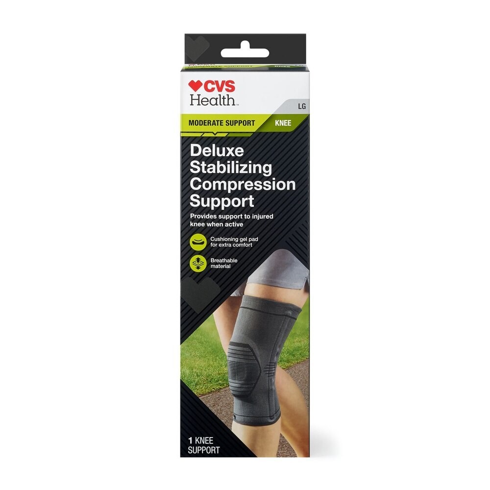 CVS Health Knee Deluxe Stabilizing Compression Support, Large