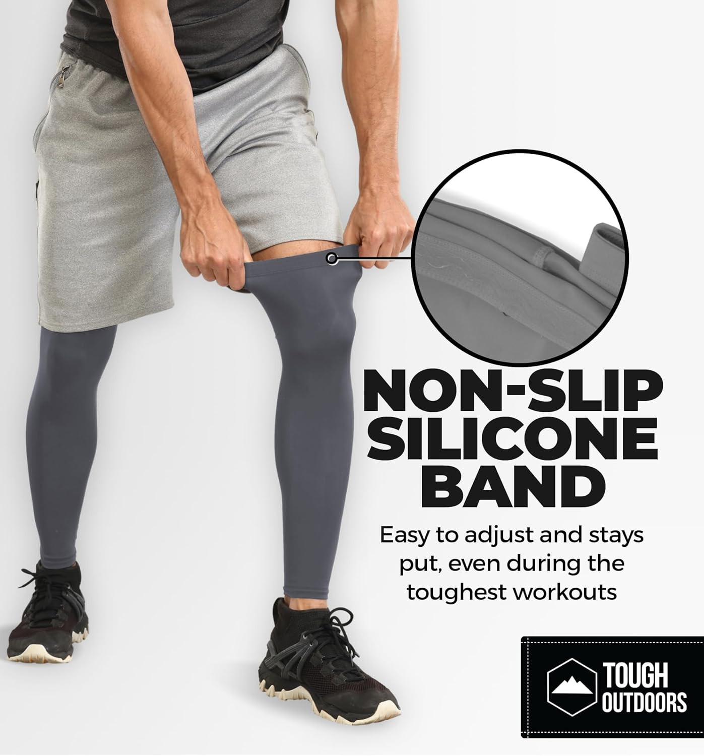Leg Compression Sleeve – Leg Sleeves for Men & Women – Compression Calf Sleeves