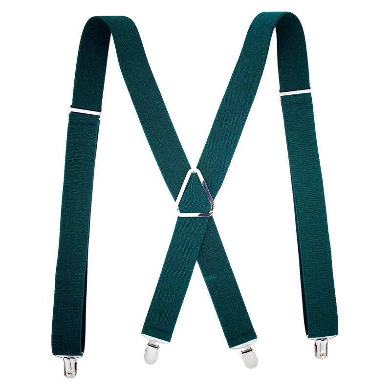 High Quality Men Women Solid Colorful Elastic Suspender Y-Back Brace Adjustable