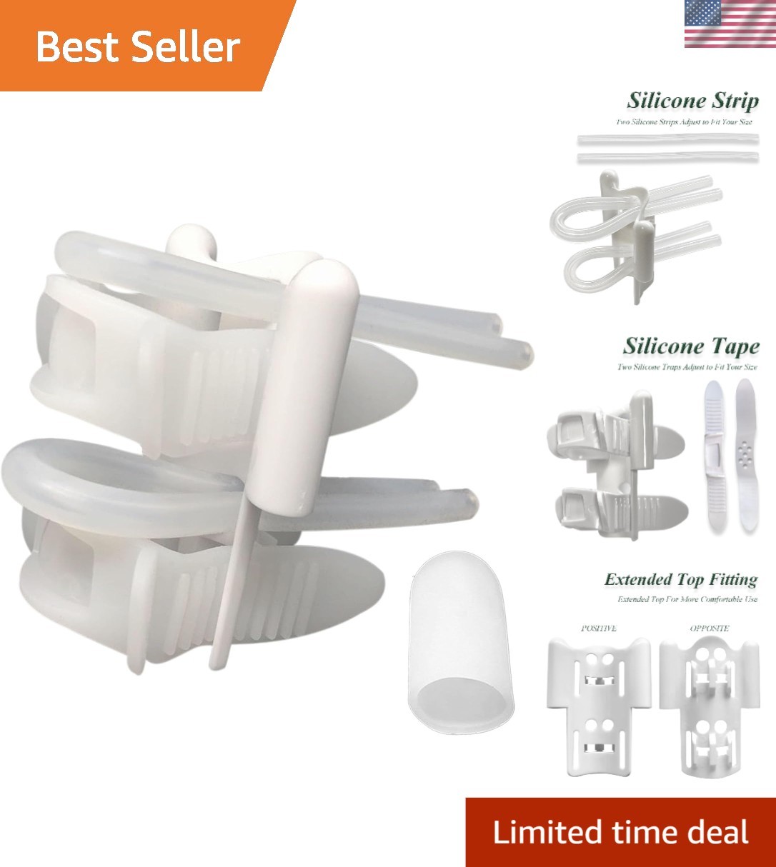 Customizable Male Genital Physiotherapy Silicone Support – Instant Fix Accessory