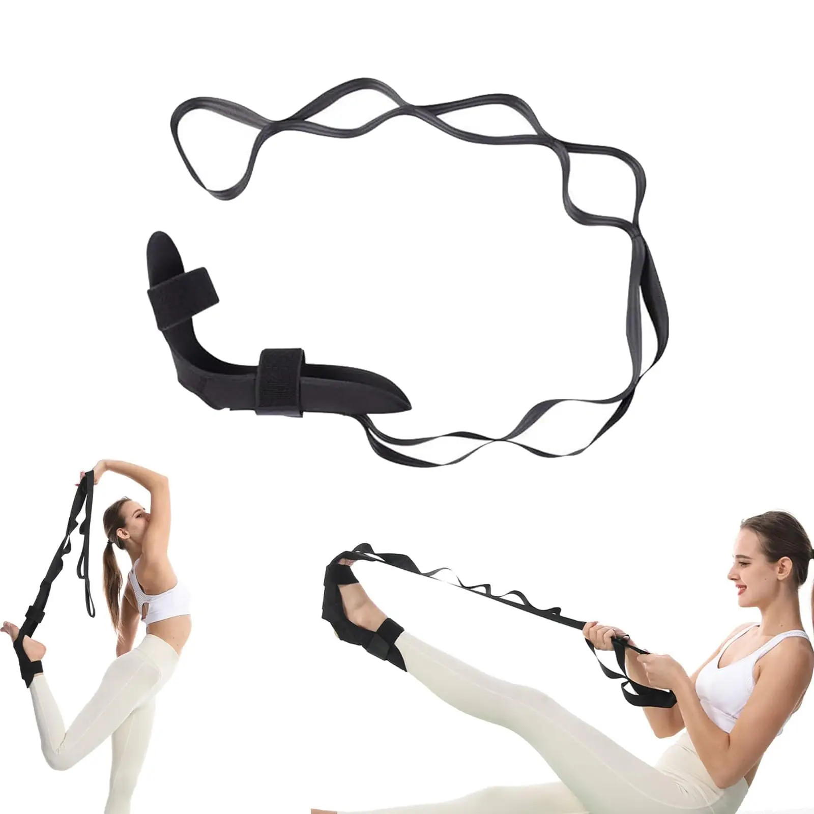 Leg Stretching Band Yoga Flexibility Strap Rehab Fitness Foot Stretch Tool Rope