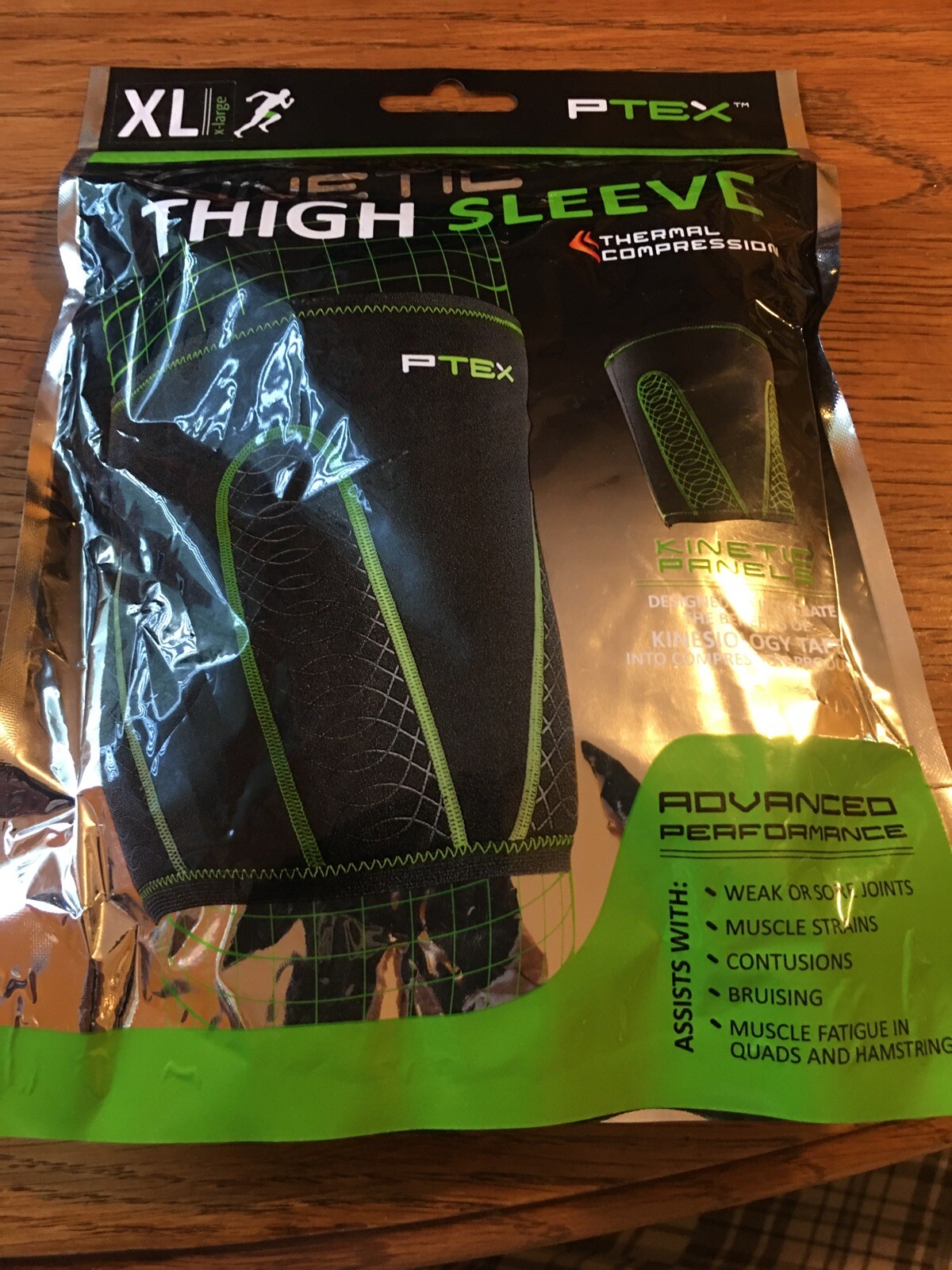 PTEX Kinetic Thigh Sleeve PTXT200 Thermal Compression X-Large Thigh 25-28″