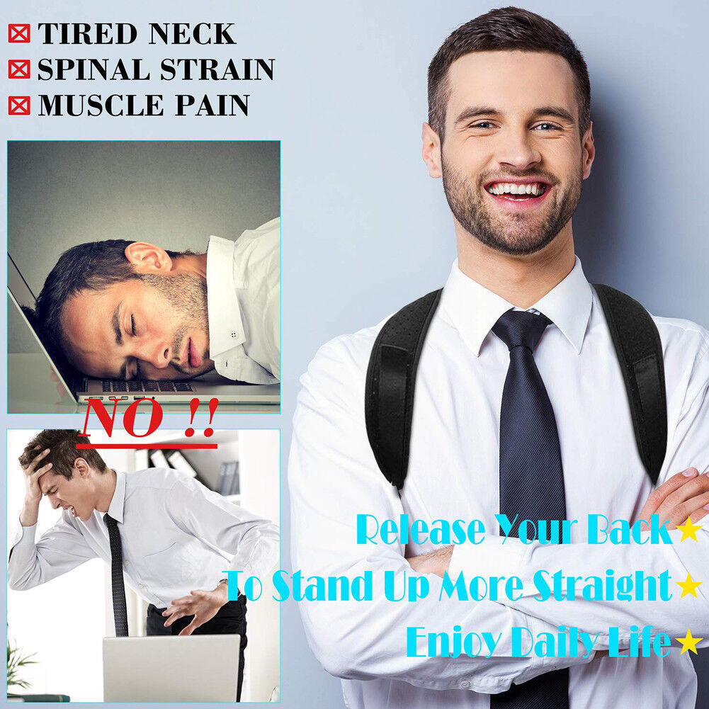 Improve shoulder Back Posture and reduces pain Correct Brace Belt for Men Women