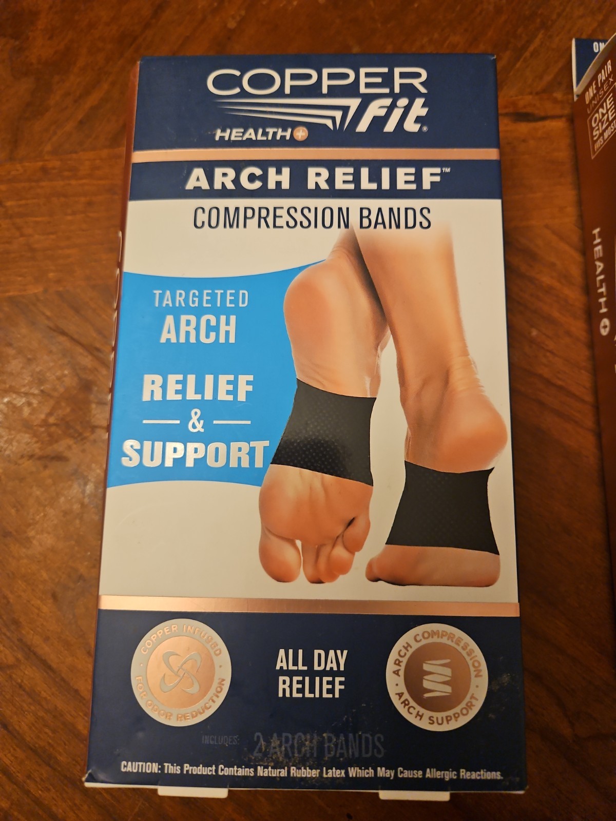 2x COPPER FIT ARCH RELIEF ORTHOTIC SUPPORT Fits Any Shoe ONE SIZE NIB
