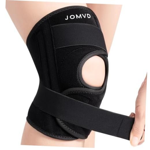 Knee Brace for Knee Pain Relief, Adjustable Knee Support with Side Large Black