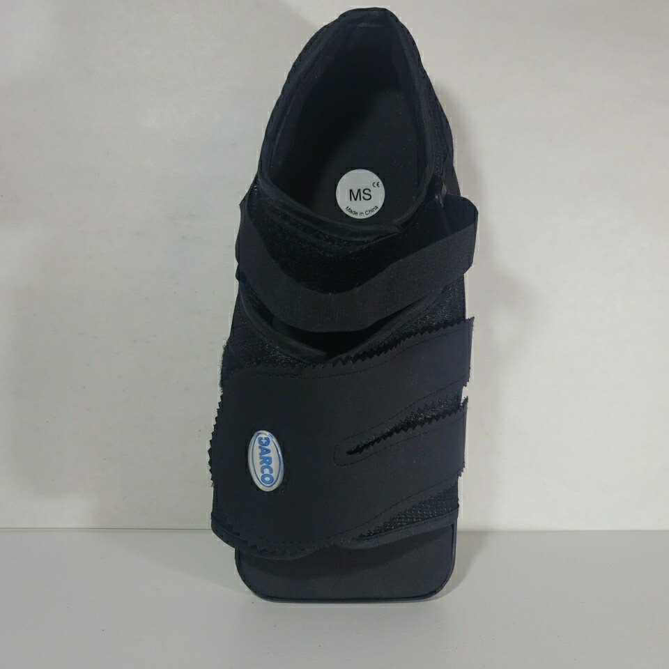 Darco Squared Toe Post Op Shoe “MS” 10.3″ Black Surgical Medical Cast Boot