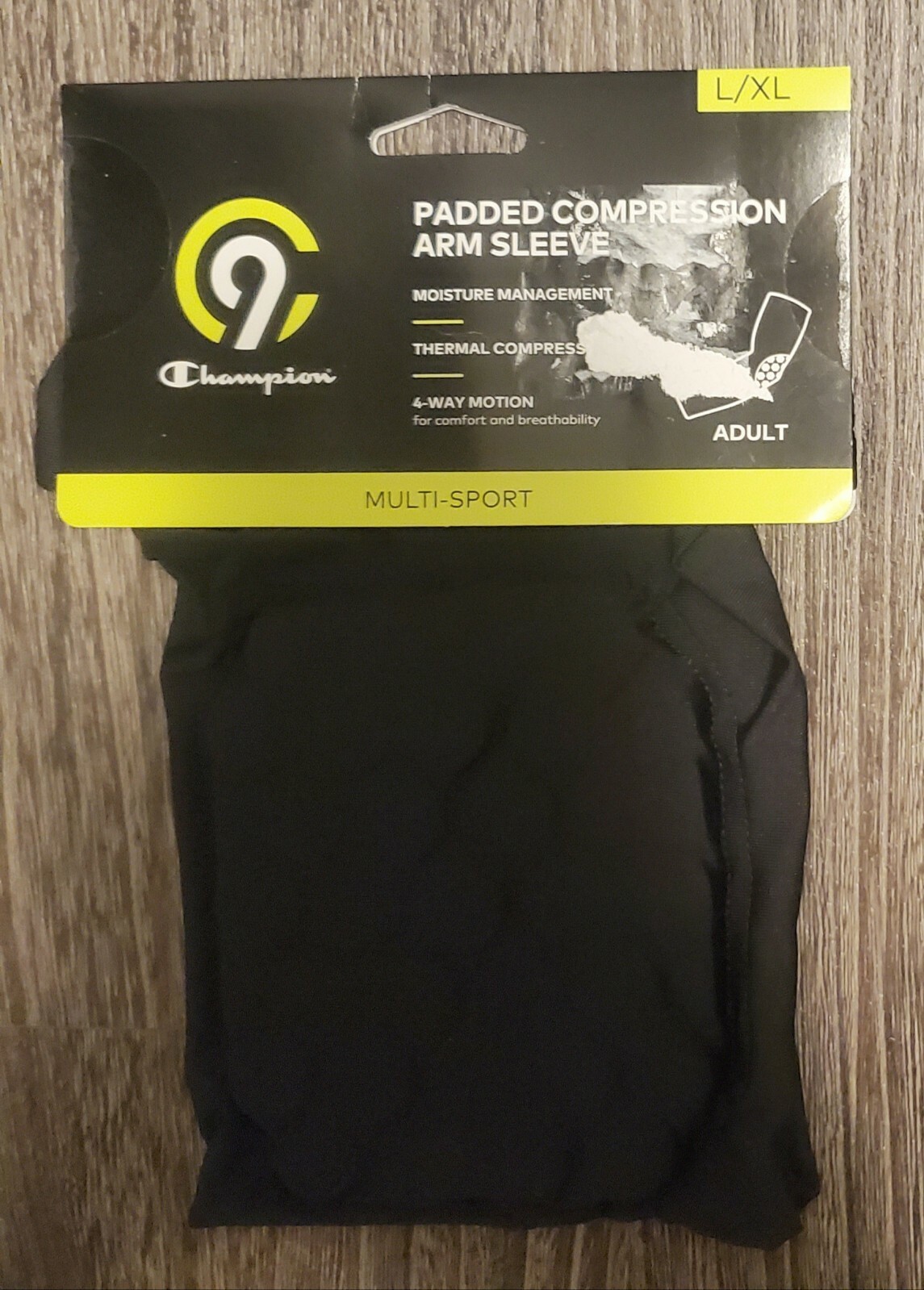 Padded Compression Arm Sleeve Size L/XL Champion