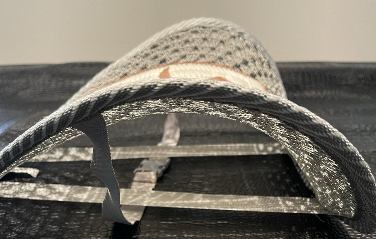 Elegant Mesh Back Support RARE Beige Woven Mesh Floral Back Support Office Car