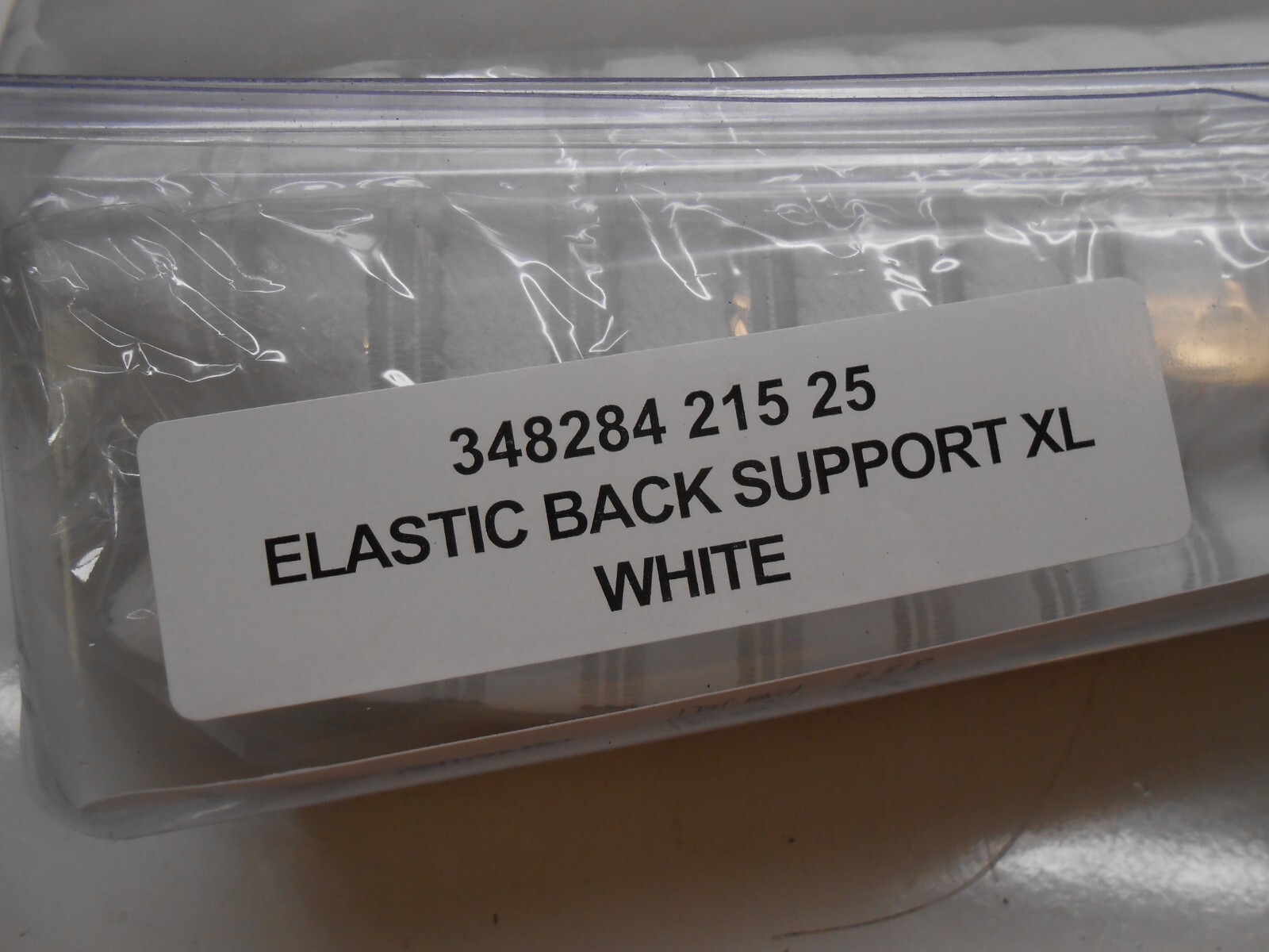 Elastic Back Support Comforts XL / 42-46 White. 63%nylon/ 15%polyster