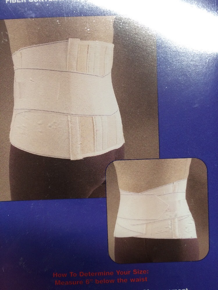 Physicians Choice Back Revere Lumbosacral Support #5000-2973 White Size Medium