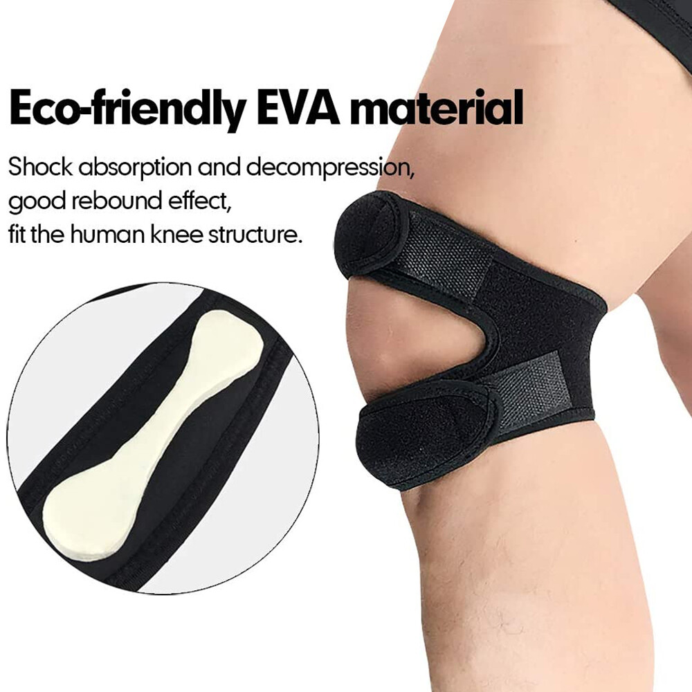 Double Patella Knee Support Strap Tendon Brace Stabilizer Tennis Pain Rellief US