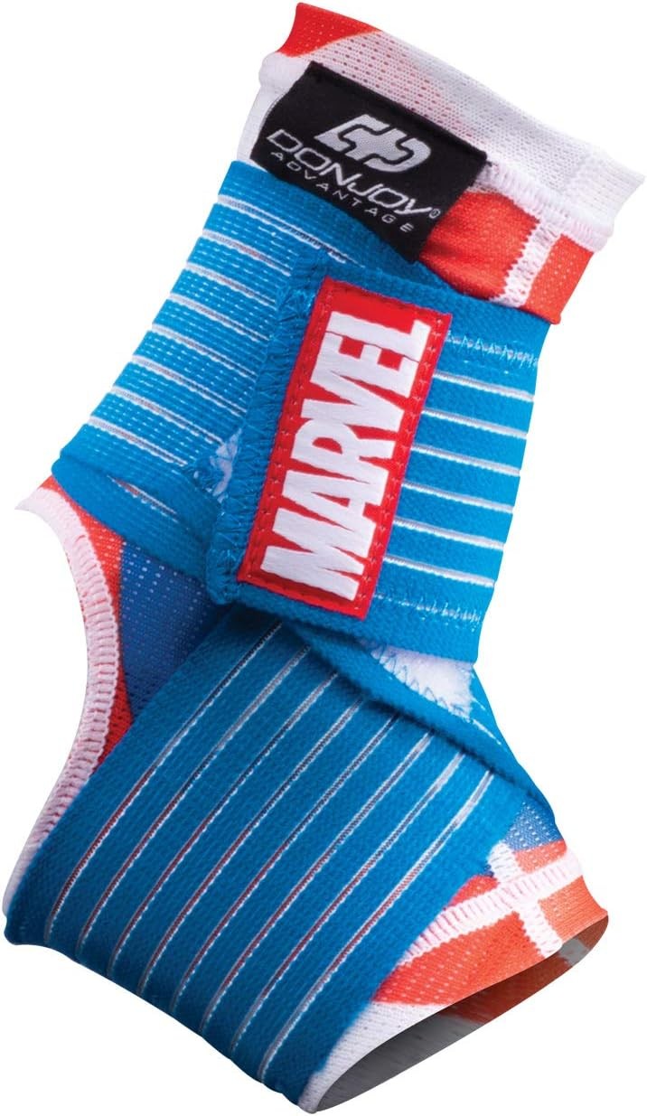 Marvels Captain America Ankle Sleeve w/Compression Figure 8 Straps YOUTH