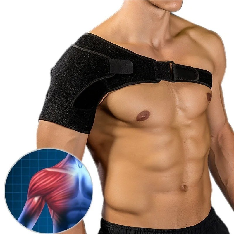 Adjustable Shoulder Support Brace Strap Wrap Sports Gym Back Pain Relief Band
