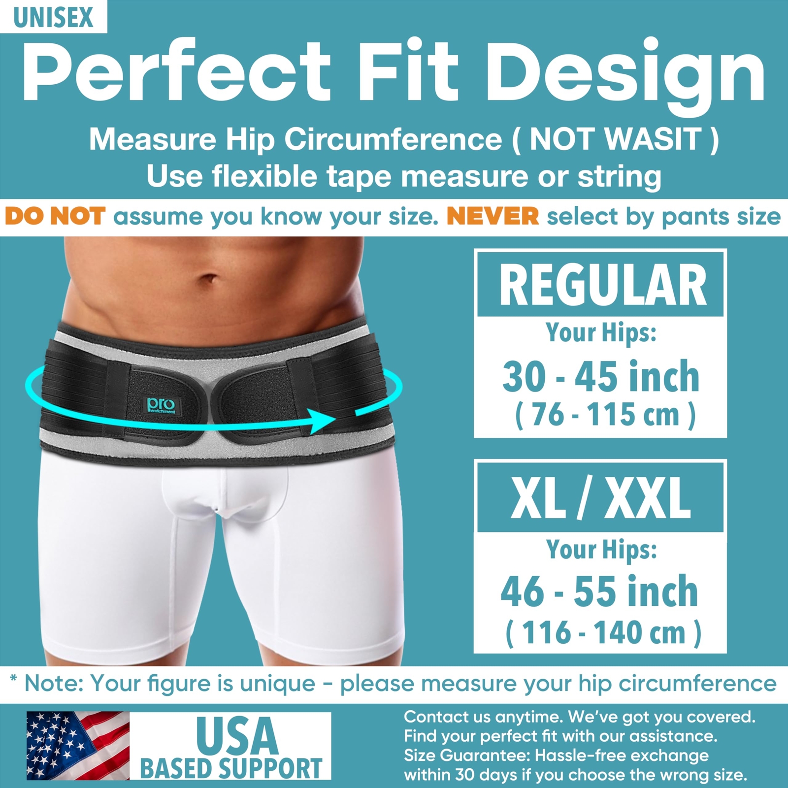Sacroiliac SI Joint Hip Belt – Lower Back Support Brace for Men and Women Bra…
