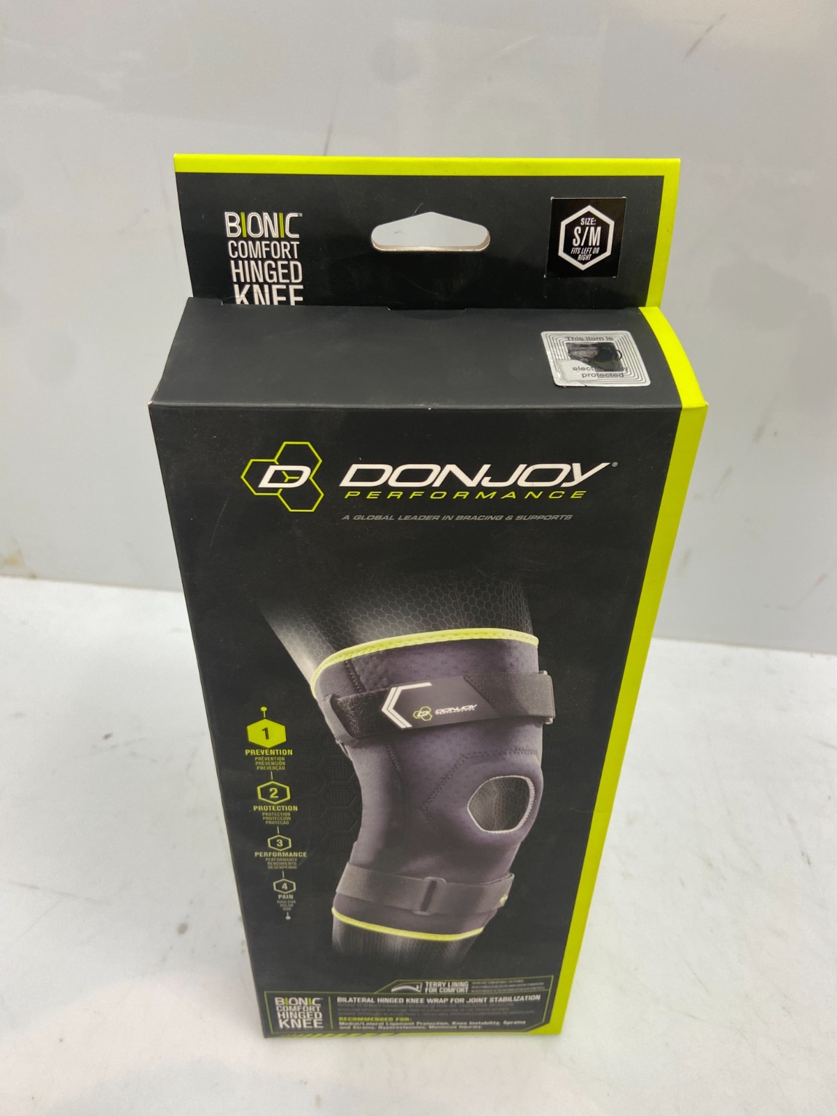 DonJoy Performance Bionic Knee Hinged Wrap Support Adjustable, Small/Med