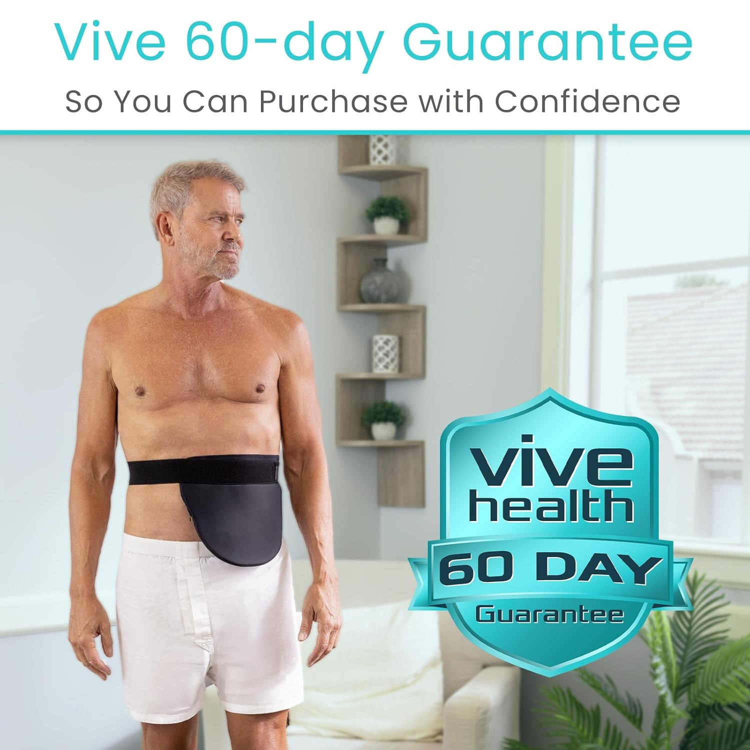 Ostomy Belt for Men & Women – Adjustable Belt for Colostomy, Ileostomy, Urostomy