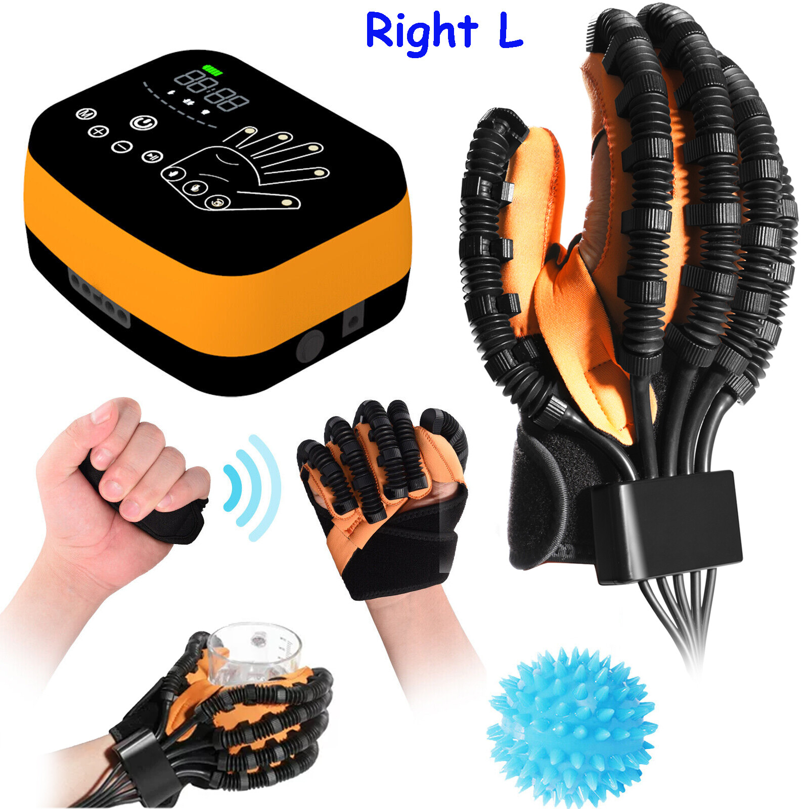 Right Rehabilitation Robot Glove For Stroke Rehabilitation Finger Training , L