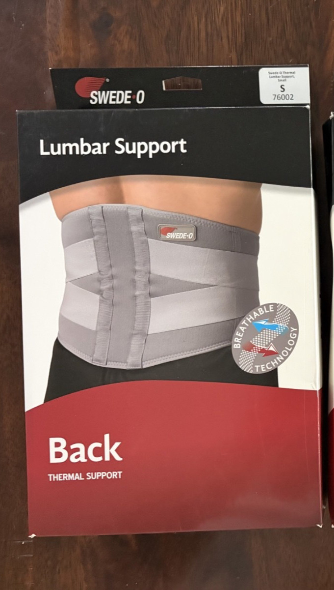 Swede-o Lumbar Support Back Brace