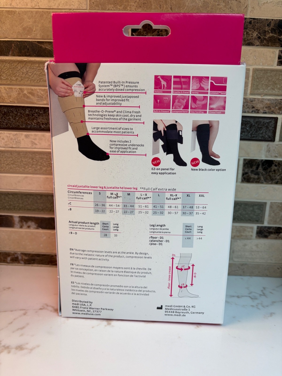 CircAid Juxtalite Lower Leg Compression System Designed X-Large FC, Beige, 28cm