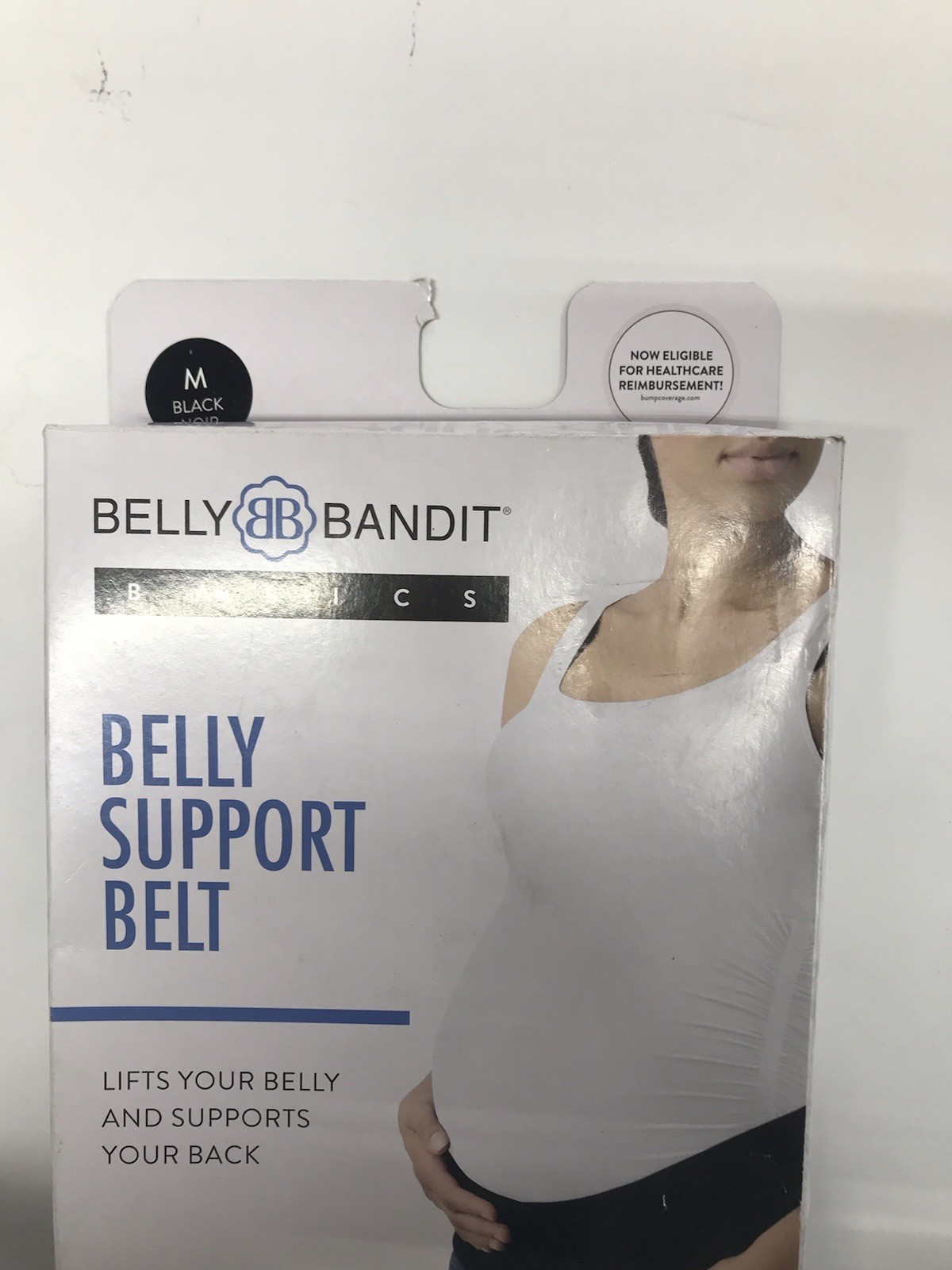 Belly & Back Maternity Support Belt Opened Box Missing a Gel Pack Size M