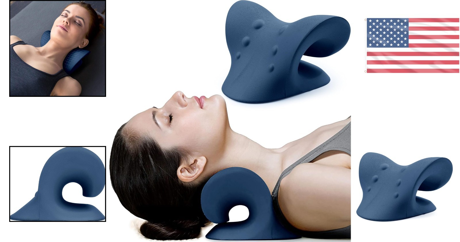 Ergonomic Neck Relaxer – Memory Foam Cervical Traction Device for Instant Relief