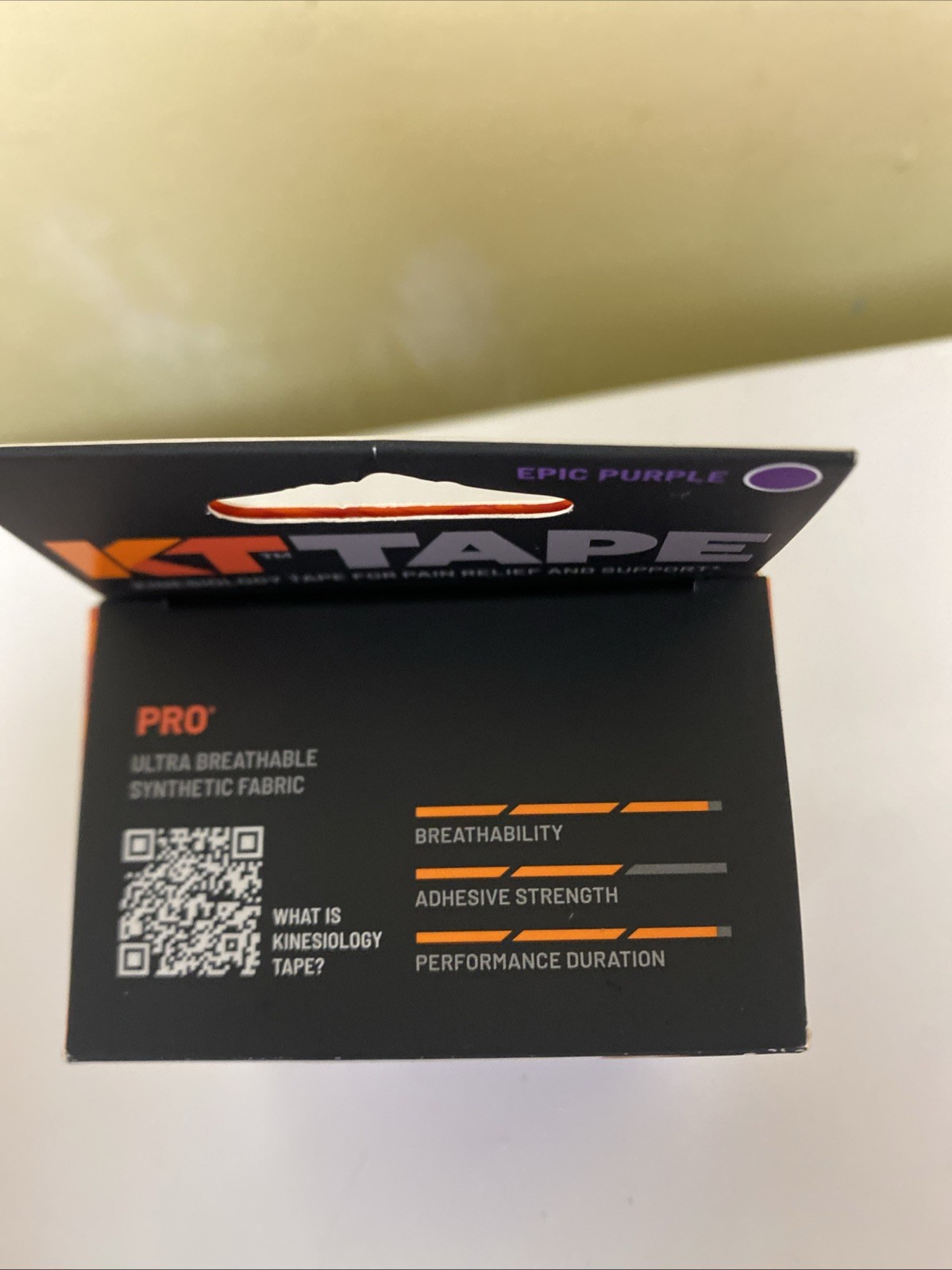 KT Tape Original 20 Precut Strips Epic Purple Elastic Support for Pain Relief