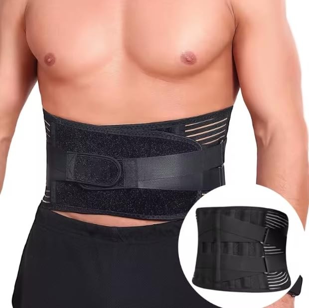 Faja lumbar para hombres y mujeres, cinturón de soporte lumbar para ciática