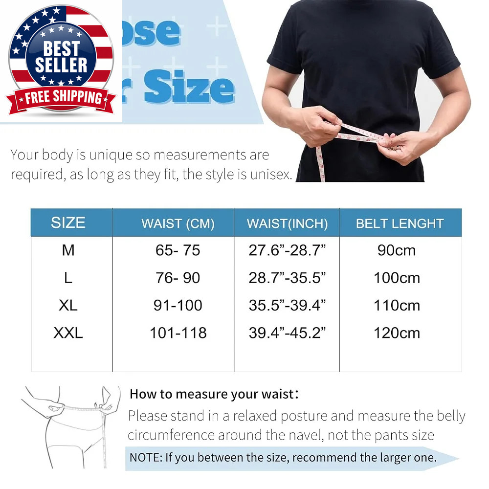 Adjustable Back Brace for Men & Women – Breathable Waist Lumbar Lower Back Suppo