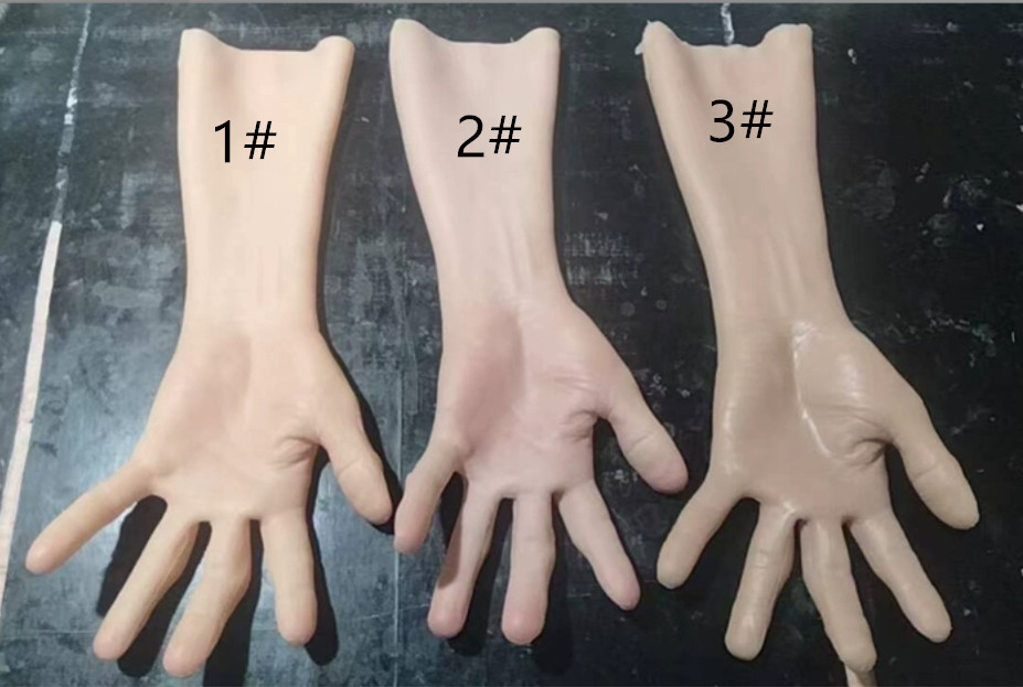 Silicone Gloves Prosthesis Hand Sleeve High simulation Skin Artificial Cosplay