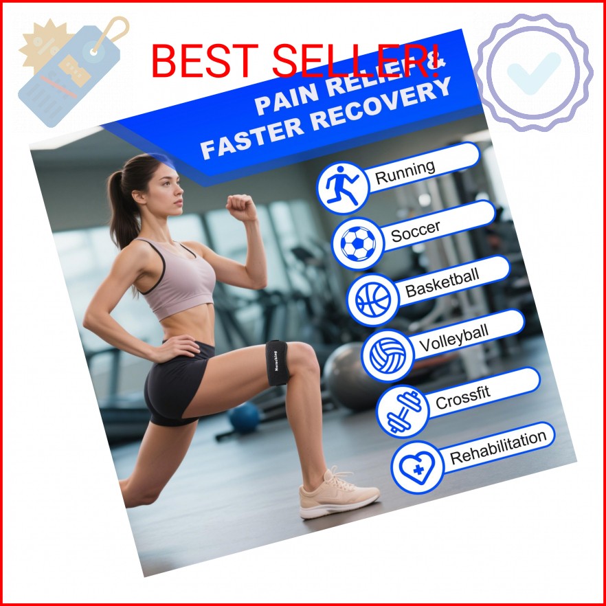 Neracking IT Band Strap, Adjustable IT Band Relief, Iliotibial Band Compression