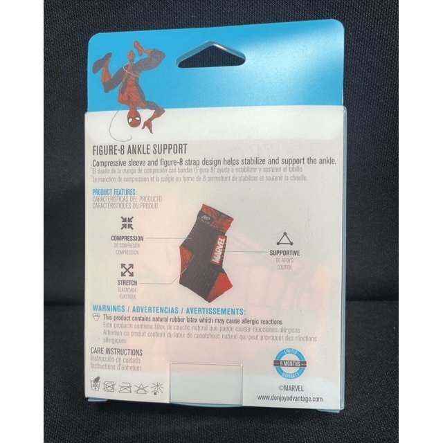 3-DONJOY ADVANTAGE Moderate Figure – 8 ANKLE SUPPORT Spider-Man Marvel PEDIATRIC