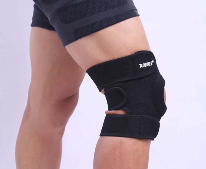 Knee Brace Open Patella Support Adjustable Elastic Sports Kneecap Protector