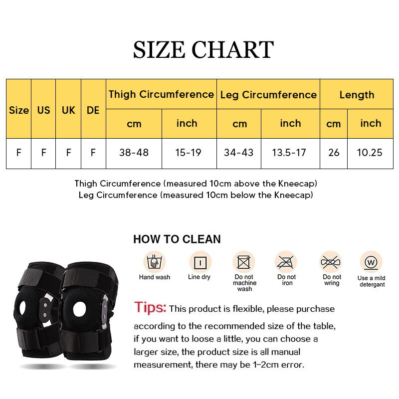 Orthopedic Hinged Knee Brace Pad Support Compression Sleeve Patella Stabilizer