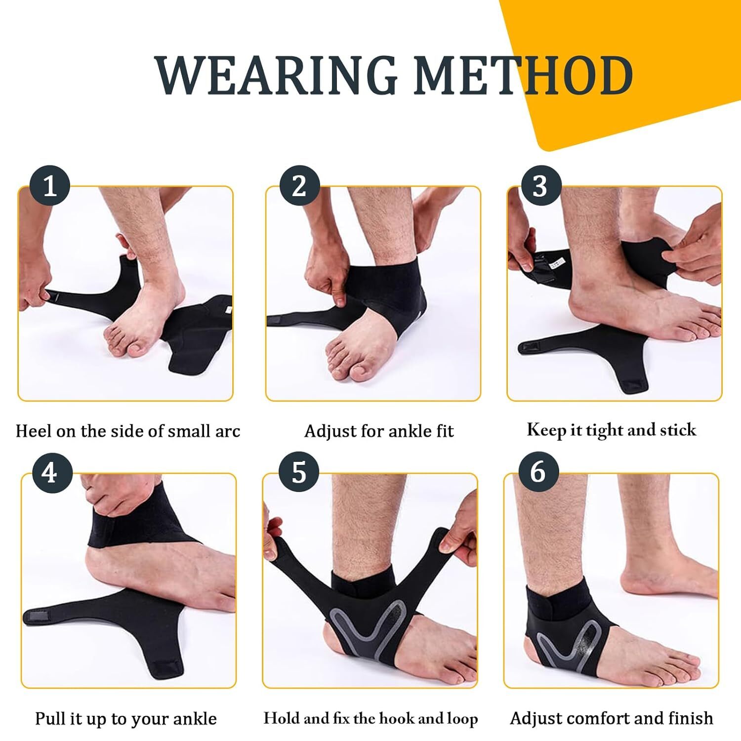 Ankle Brace Support Compression Sleeve Plantar Fasciitis Pain Relief Feet Wrap