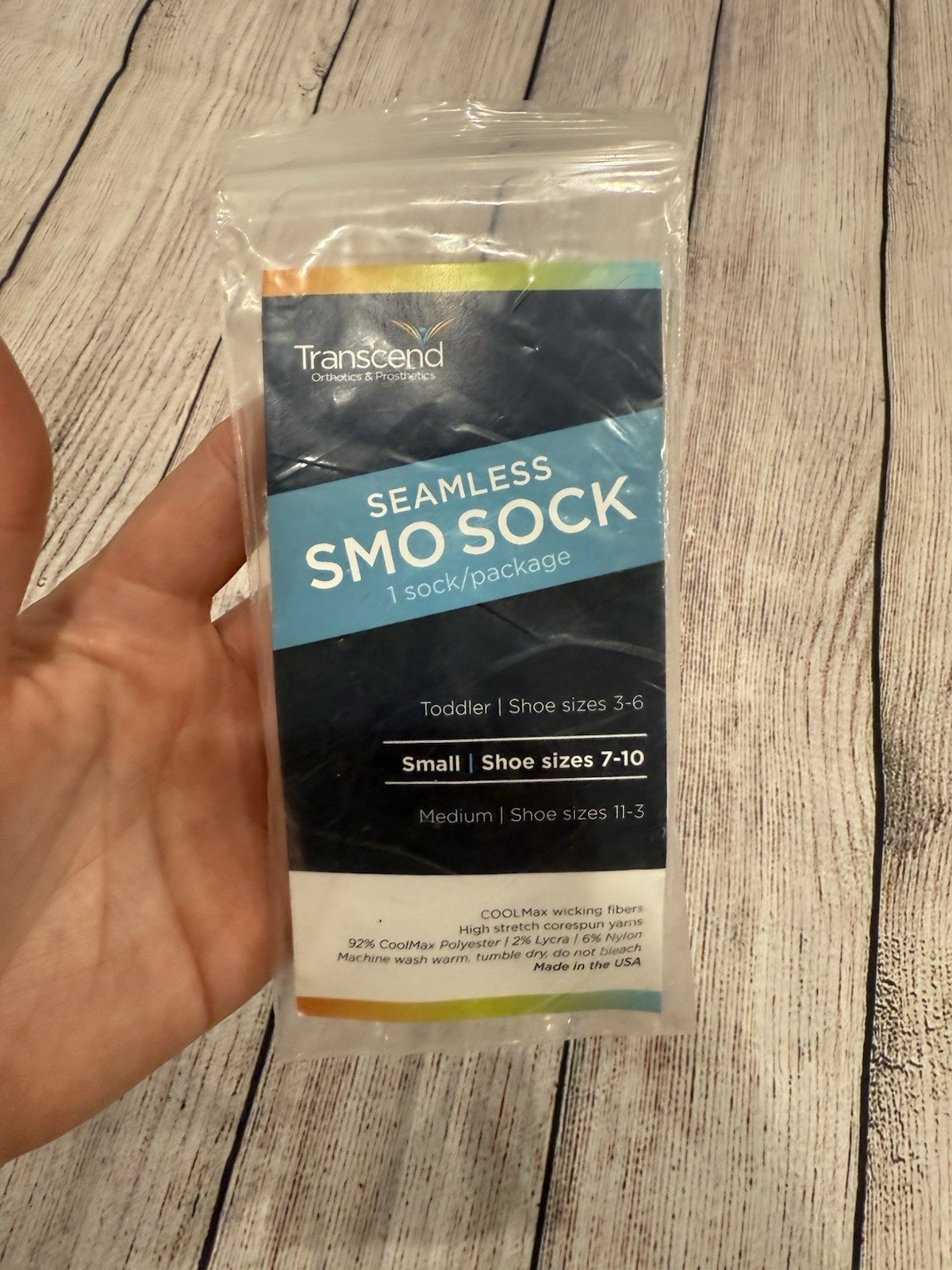 Seamless Single Sock SMO Adult Size 7-10 Seamless White B7