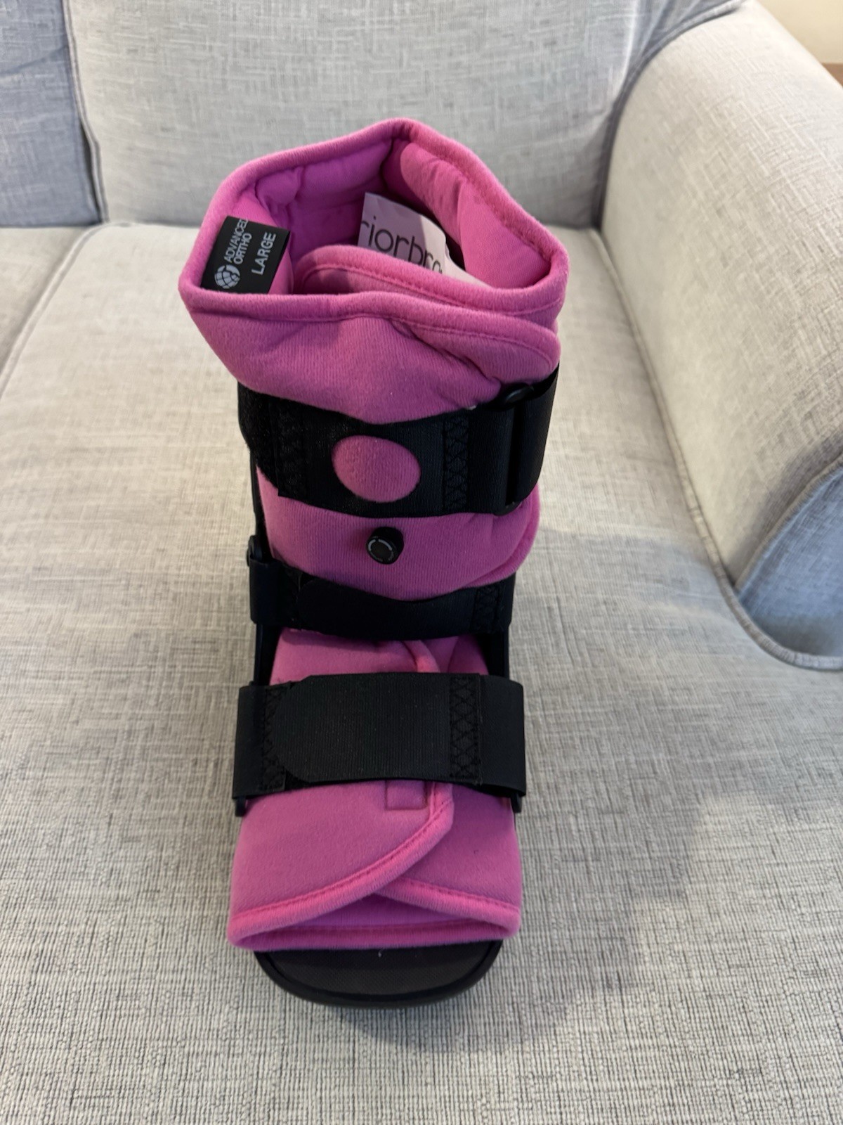 Superior Braces Low Top Air Fracture Boot Pink Liner Large Advanced Ortho