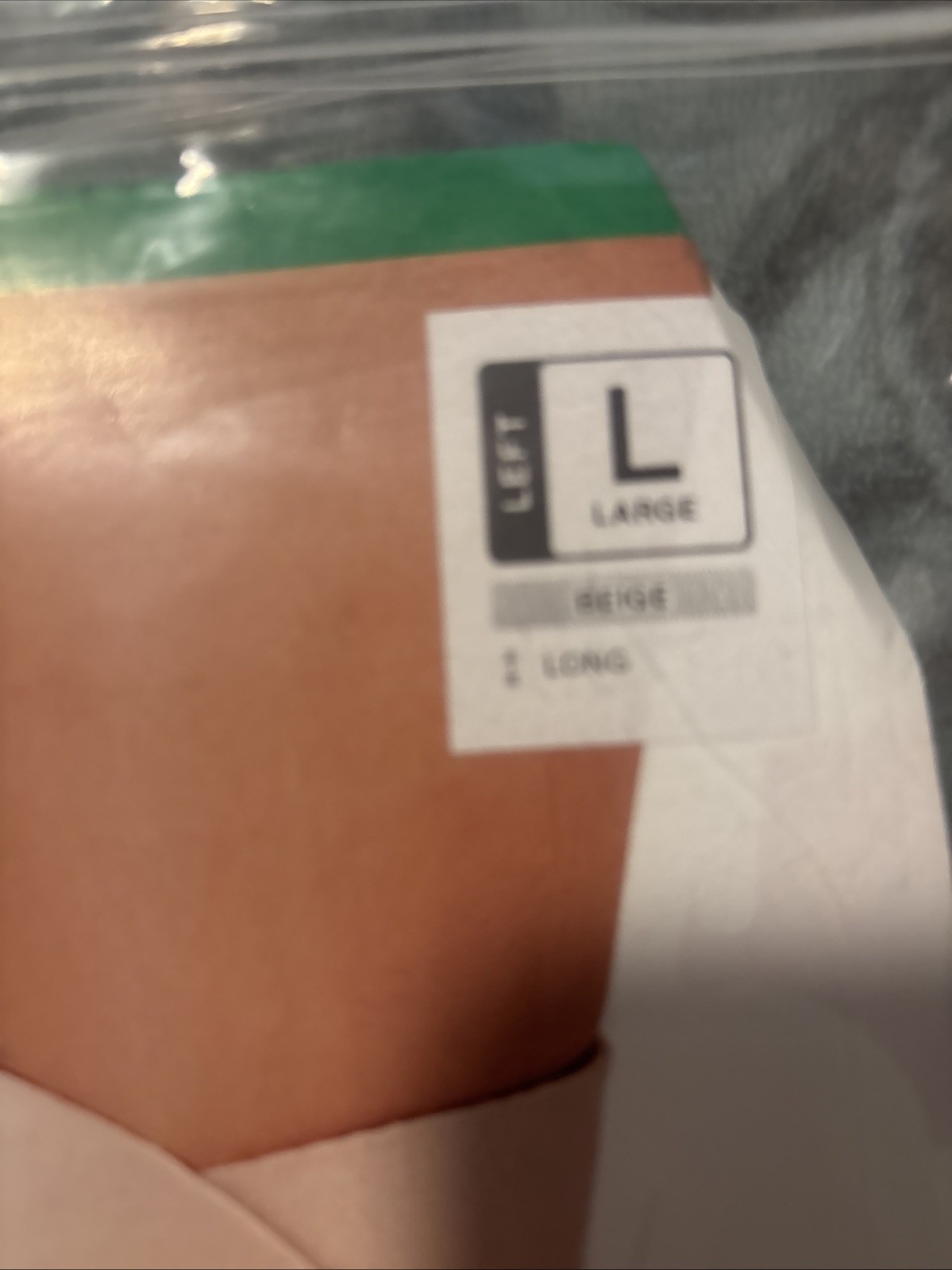 L&R Ready Wrap Compression Foot wrap SL. Size Large Long Left Beige New