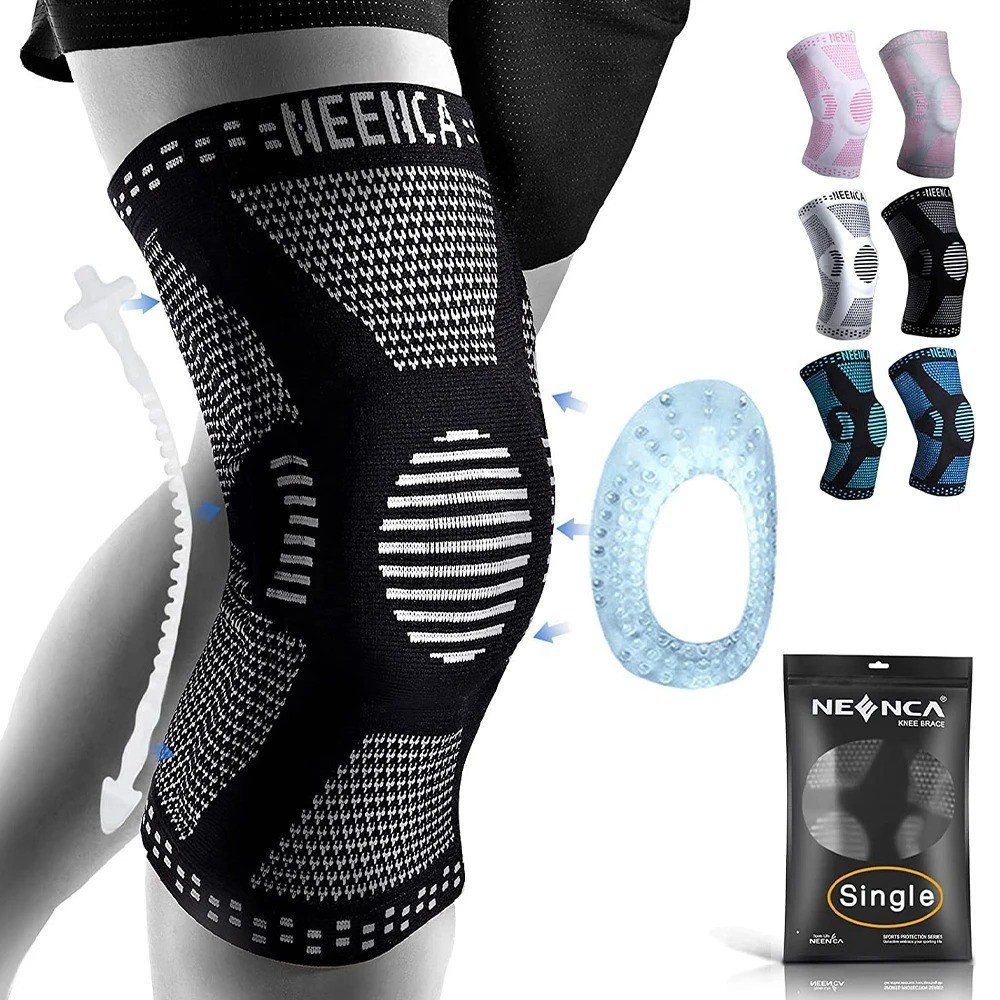 Knee Brace Compression Sleeve Support Joint Pain Arthritis Relief For Sport Gym✅