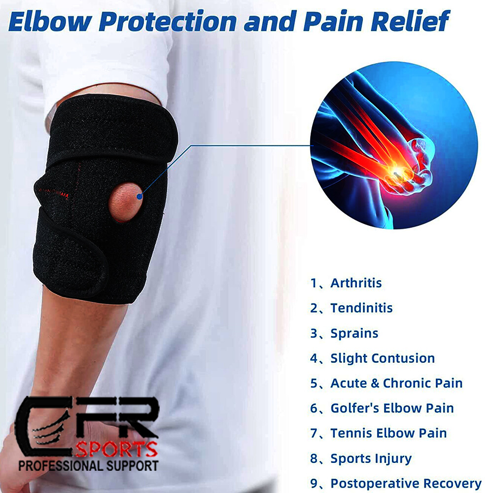 Tennis Elbow Brace Support Sleeve Arthritis Tendonitis Arm Joint Pain Band Wraps