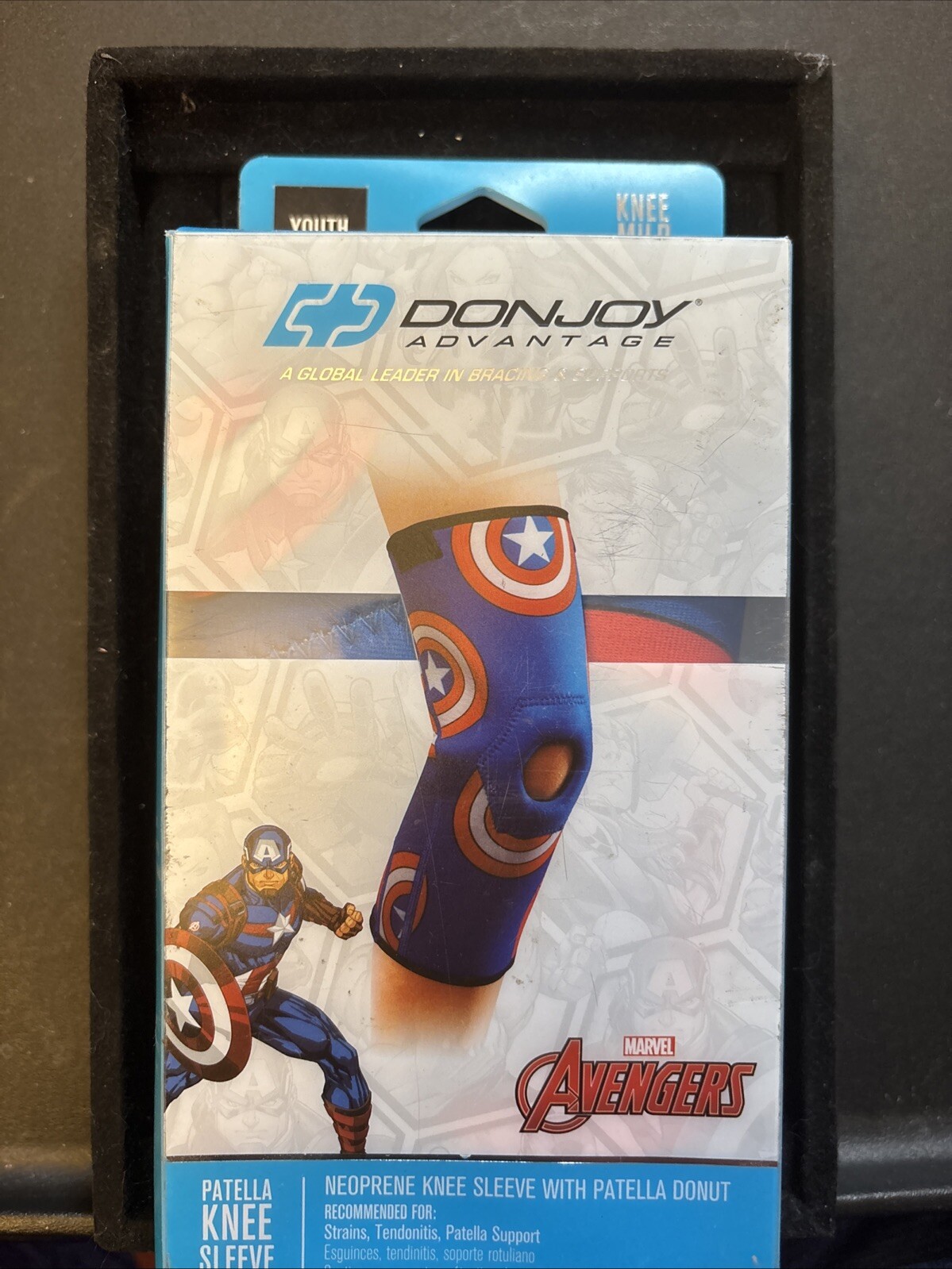 DonJoy Avengers Neoprene Patella Knee Sleeve Youth Size