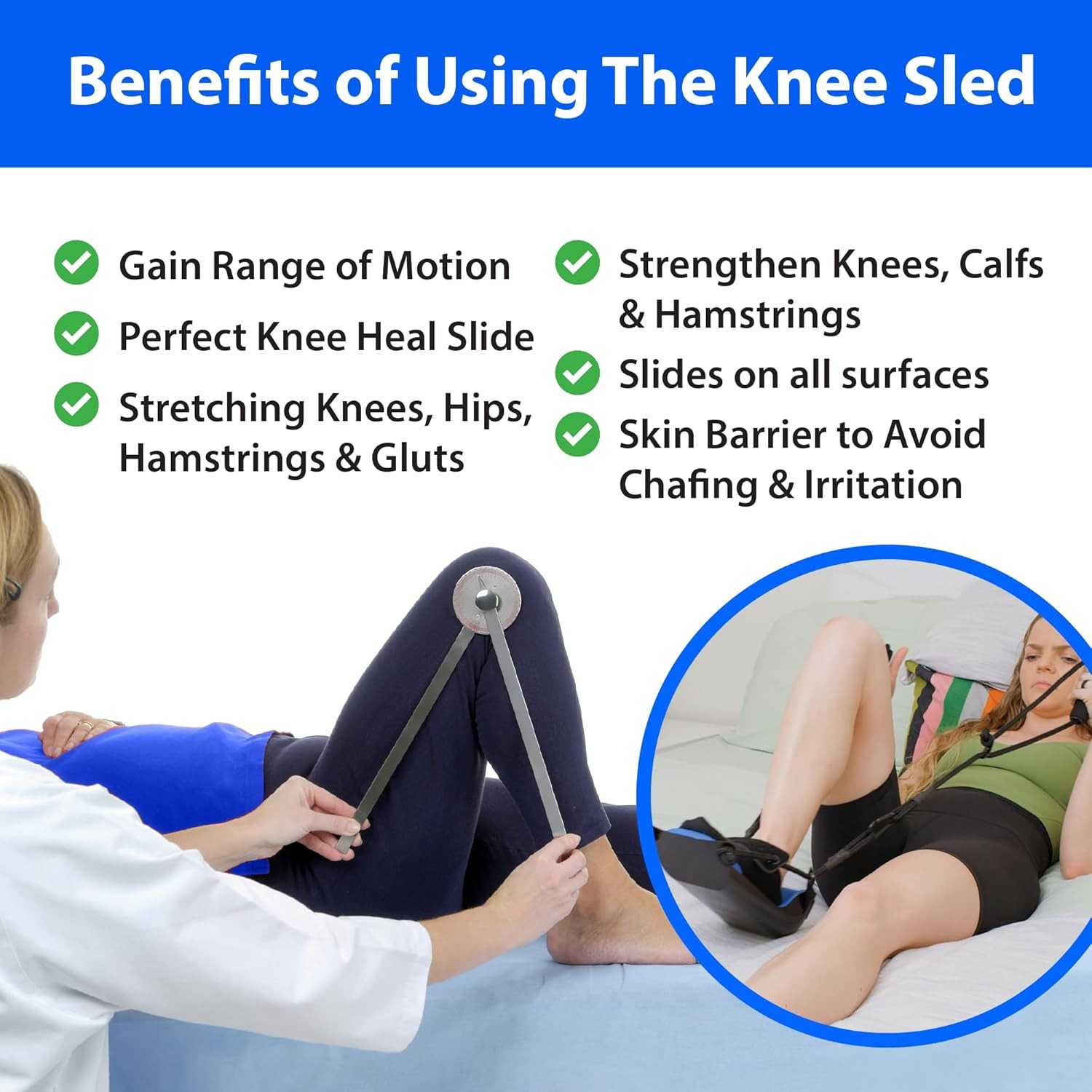 Multi Purpose Knee Surgery KneeSled – Best Knee, ACL, MCL, Recovery/ Rehab.