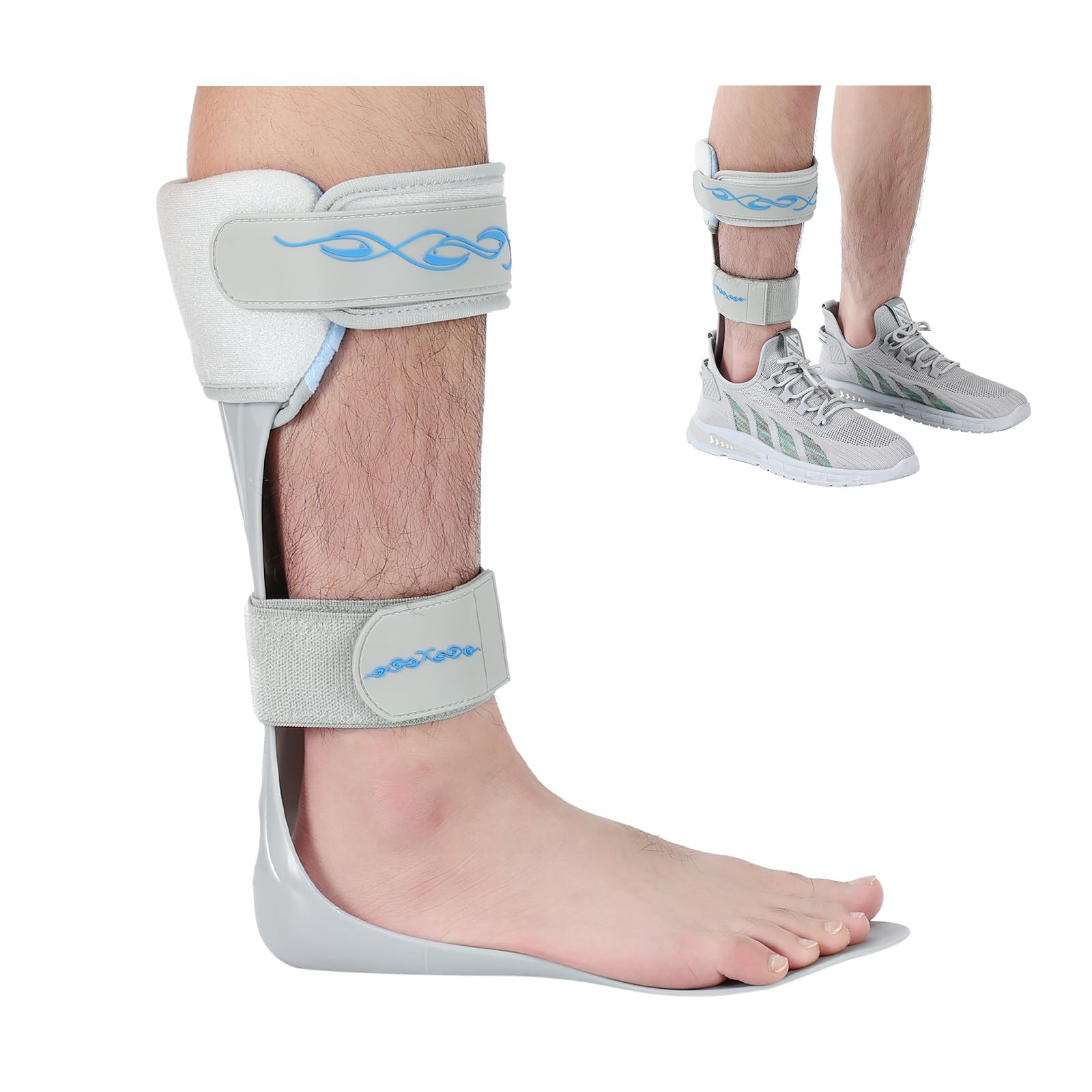 AFO Drop Foot Stabilizer Brace Ankle Orthosis Assist Walking Large Right