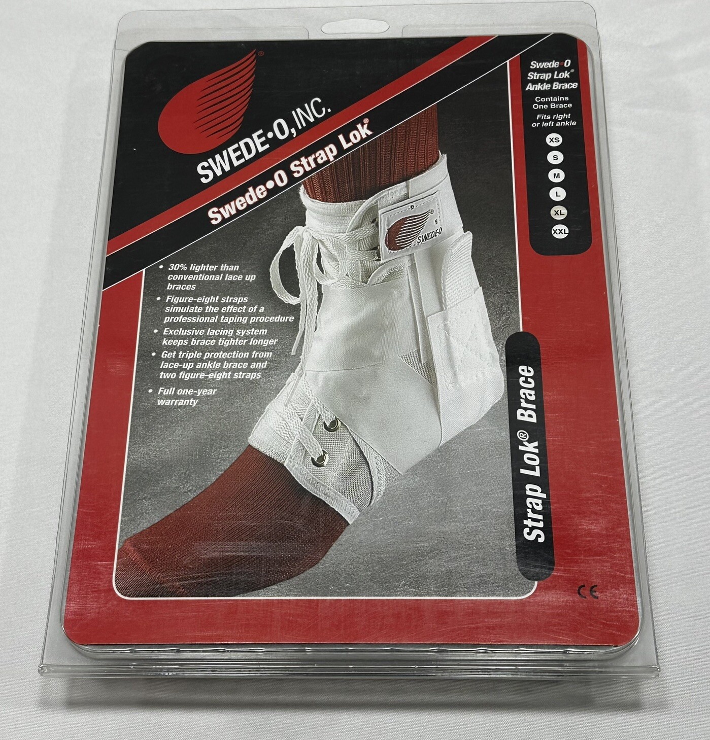 Swede-O Ankle Lok Support with Knit Tongue, Exclusive Lacing System Adult XL