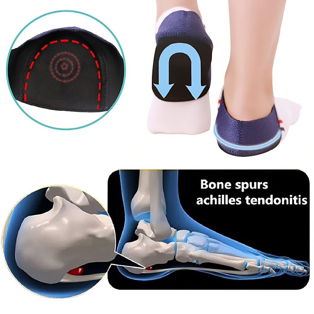 Heel Cups Heel Support Spur Protector Pad Foot Pain Relief Cushion for Men Women