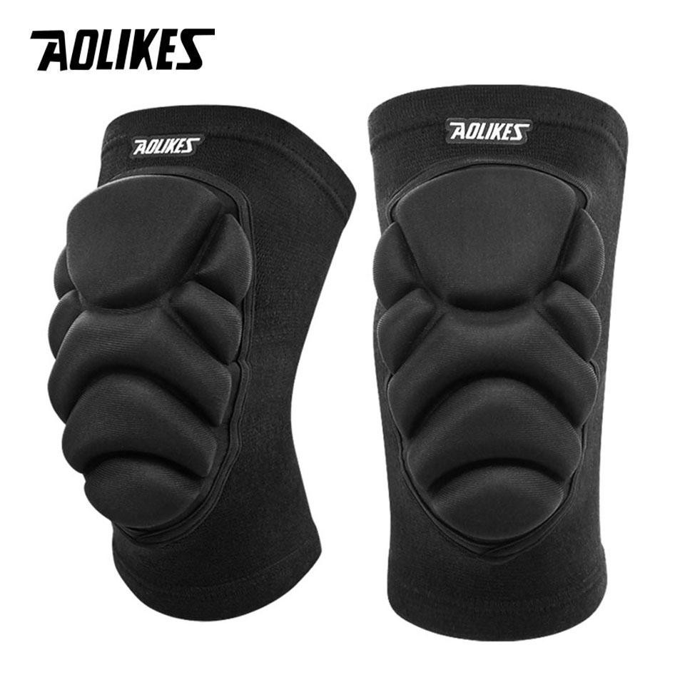 Aolikes 1 Pair Knee Pads, Anti-slip Collision Avoidance Kneepads with Thick Eva