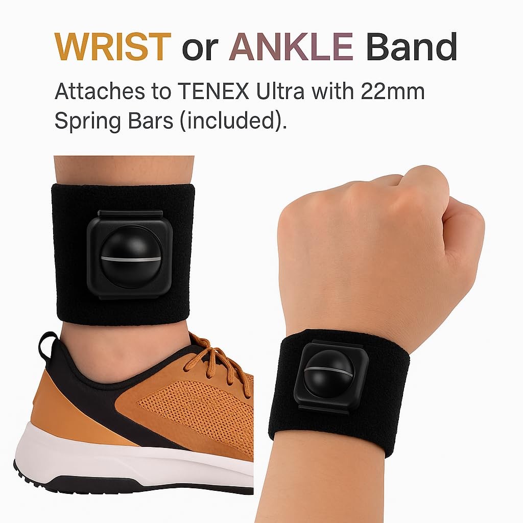 Tenex Ultra Sport Sweatband, Wrist or Ankle Band, Compatible with TENEX Ultra…