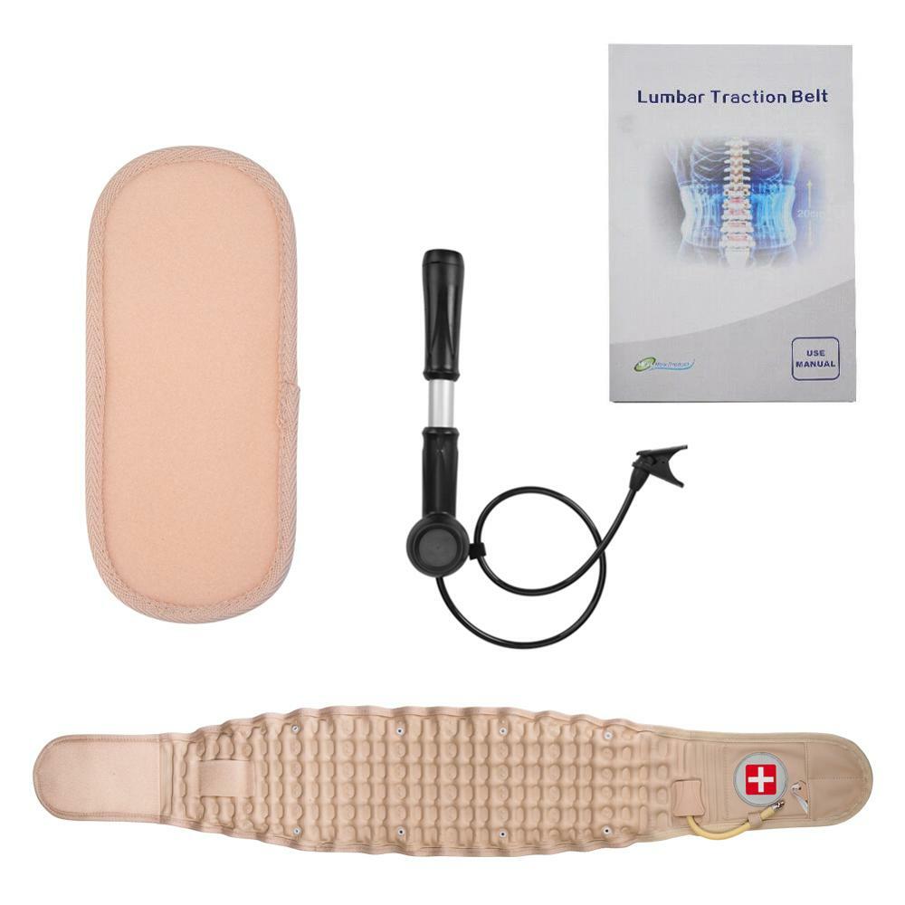 Decompression Lumbar Support Belt Waist Air Traction Brace Spinal Relief Belt