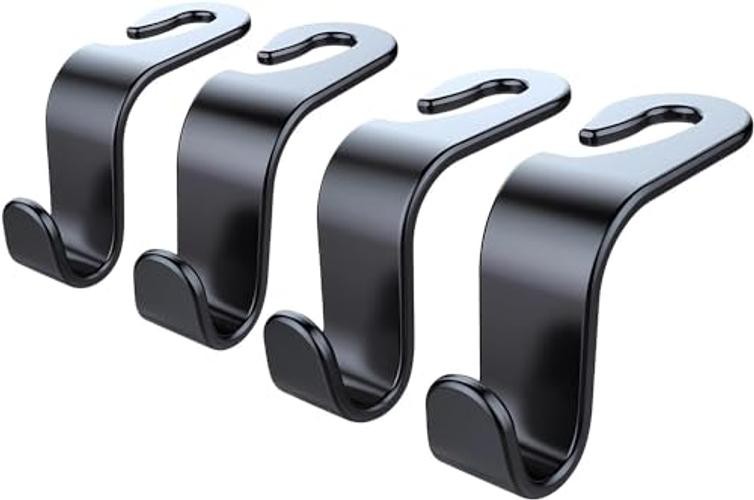 Car Headrest Hooks for Purses and Bags Set of 4 Automotive Seat Back